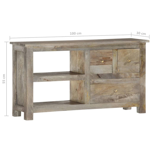 TV-taso 100x30x55 cm täysi mangopuu