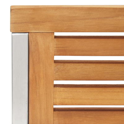 Puutarhatuolit Gerasim (2 kpl tiikki ja ruostumaton teräs)