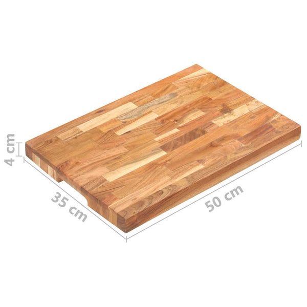 Leikkuulauta 50x35x4 cm täysi akaasiapuu