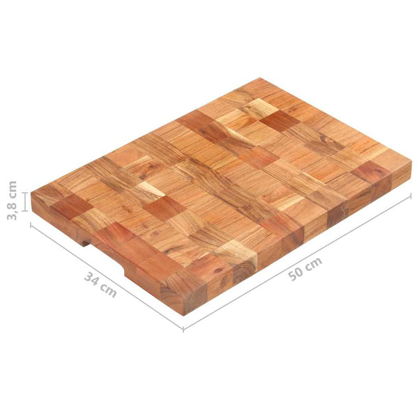 Leikkuulauta 50x34x3,8 cm täysi akaasiapuu