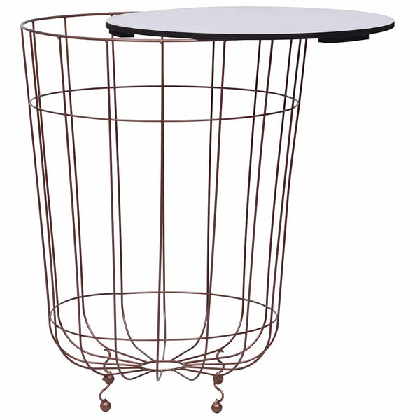 Sohvapöytä kullanvärinen Ø 40 cm