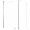 Kylpyammeen seinä 120x69x130 cm karkaistu lasi läpinäkyvä