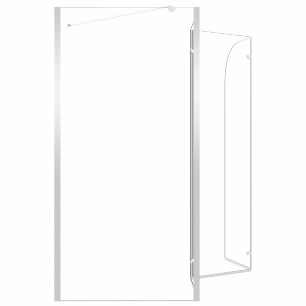 Kylpyammeen seinä 120x69x130 cm karkaistu lasi läpinäkyvä