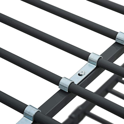 Musta kerrossänky Bradley 90x200cm (metalli)