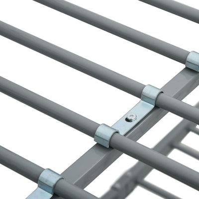 Harmaa kerrossänky Bradley 90x200cm (metalli)