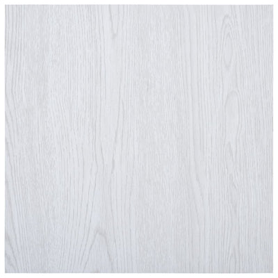 Valkoinen itsekiinnittyvä pvc lattialankku Emeretiana 5,11 m²