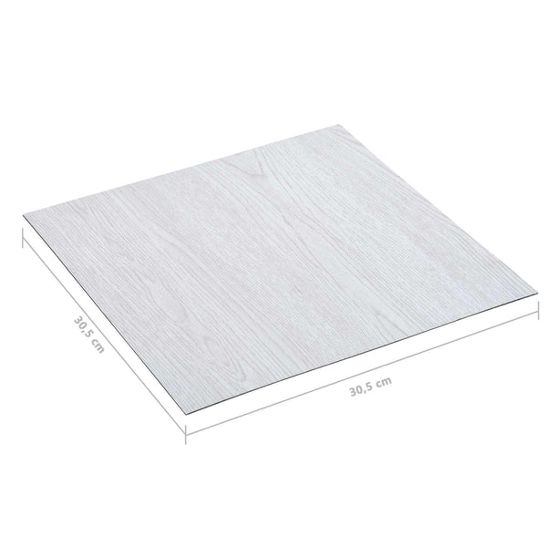Lattialankut Valkoinen Puu 5,11 m² 55 kpl Polyvinyylikloridi