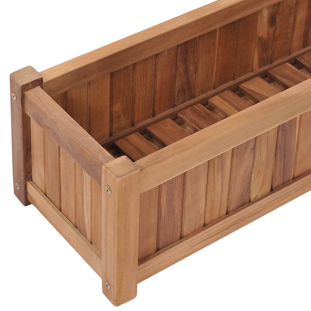 Korotettu kukkalaatikko Selamet 100x30x25cm (tiikki)