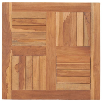Pöytälevy täysi tiikki 60x60x2,5 cm