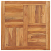 Pöytälevy täysi tiikki 70x70x2,5 cm