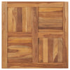 Pöytälevy täysi tiikki 70x70x2,5 cm