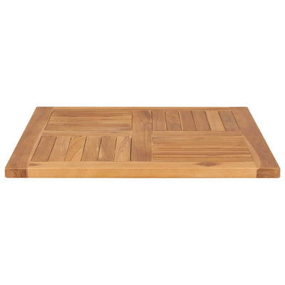 Pöytälevy täysi tiikki 70x70x2,5 cm