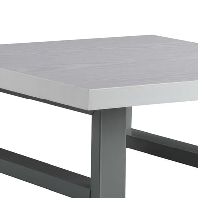 Valkoinen kaksiosainen kylpyhuoneen kalustesarja Shailendra (keraaminen)