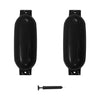 Veneen lepuuttaja 2 kpl musta 69x21,5 cm PVC