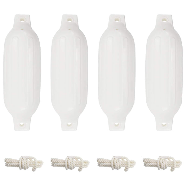 Veneen lepuuttaja 4 kpl valkoinen Ø 11x40 cm PVC