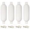 Veneen lepuuttaja 4 kpl valkoinen Ø 14x50 cm PVC