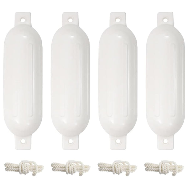 Veneen lepuuttaja 4 kpl valkoinen Ø 14x50 cm PVC