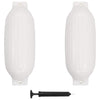 Veneen lepuuttaja 2 kpl valkoinen 69x21,5 cm PVC