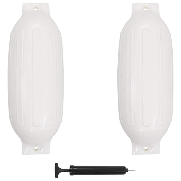 Veneen lepuuttaja 2 kpl valkoinen 69x21,5 cm PVC
