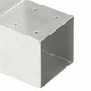 Tolppaliittimet 4 kpl L-muoto galvanoitu metalli 71x71 mm