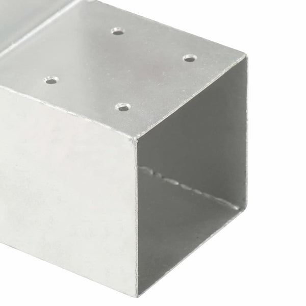 Tolppaliittimet 4 kpl L-muoto galvanoitu metalli 71x71 mm
