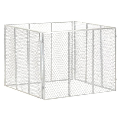 Puutarhakomposti 100x100x77 cm galvanoitu rauta
