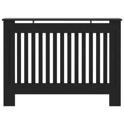 Lämpöpatterin suoja musta 112x19x81,5 cm MDF