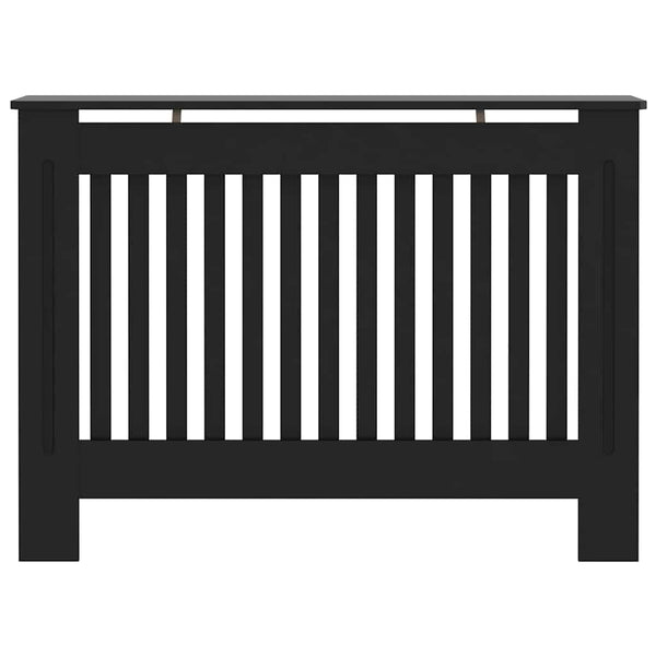 Musta lämpöpatterin suoja Eliss 112x19x81,5cm (mdf)