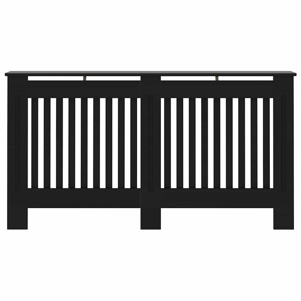 Musta lämpöpatterin suoja Eliss 152x19x81,5cm (mdf)