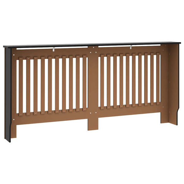 Musta lämpöpatterin suoja Eliss 172x19x81,5cm (mdf)