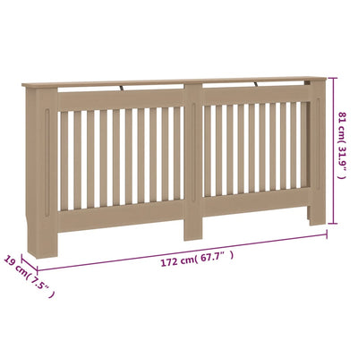 Lämpöpatterin suoja 172x19x81 cm MDF