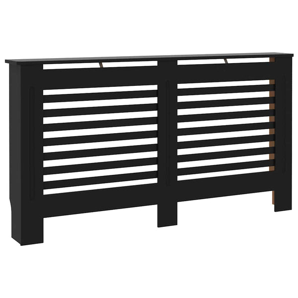 Musta lämpöpatterin suoja Oroian 152x19x81,5cm (mdf)