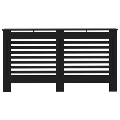 Lämpöpatterin suoja musta 152x19x81,5 cm MDF