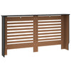 Musta lämpöpatterin suoja Oroian 152x19x81,5cm (mdf)