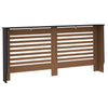 Lämpöpatterin suoja musta 172x19x81,5 cm MDF