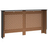Lämpöpatterin suoja musta 152x19x81,5 cm MDF