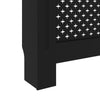 Lämpöpatterin suoja musta 172x19x81,5 cm MDF
