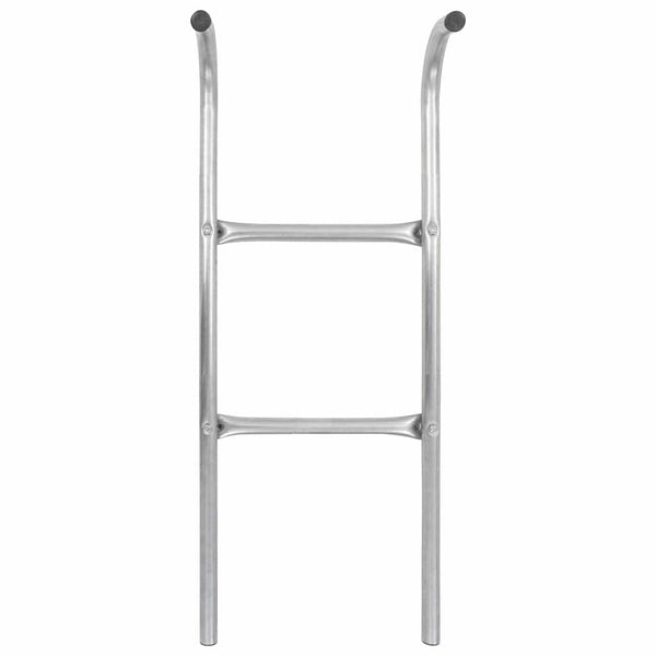 2-askelmaiset trampoliinin tikkaat teräs hopea 102,6 cm