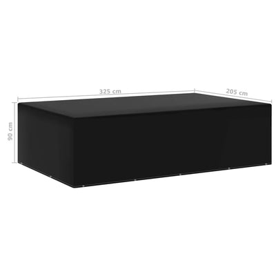 Puutarhakalusteiden suoja Editka 205x325x90cm (12 purjerengasta)