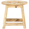 287445 vidaXL Hand-painted Stool 38x38x35 cm Solid Mango Wood