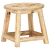 287445 vidaXL Hand-painted Stool 38x38x35 cm Solid Mango Wood