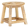 287445 vidaXL Hand-painted Stool 38x38x35 cm Solid Mango Wood