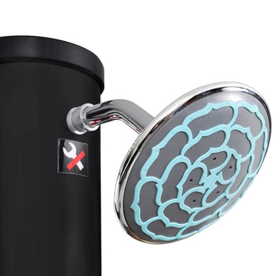 Aurinkolämmitteinen ulkosuihku, suihkupää ja hana Iralie 40 l