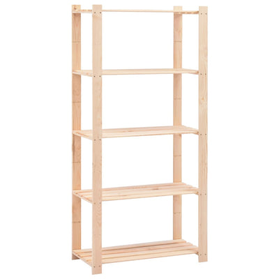 5-kerroksiset varastohyllyt 10 kpl 80x38x170 cm täysmänty 250kg
