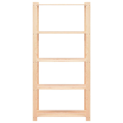 5-kerroksiset varastohyllyt 10 kpl 80x38x170 cm täysmänty 250kg