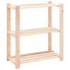 3-kerroksiset varastohyllyt 3 kpl 80x38x90 cm täysi mänty 150kg