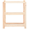 3-kerroksiset varastohyllyt 3 kpl 80x38x90 cm täysi mänty 150kg