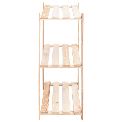 3-kerroksiset varastohyllyt 3 kpl 80x38x90 cm täysi mänty 150kg
