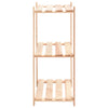 3-kerroksiset varastohyllyt 2 kpl 60x38x90 cm täysi mänty 150kg