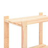 3-kerroksiset varastohyllyt 2 kpl 60x38x90 cm täysi mänty 150kg